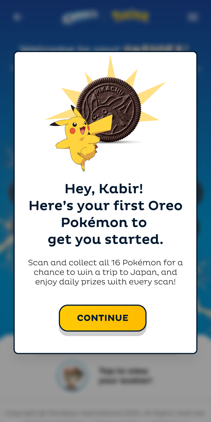 Onboarding, your first Oreo Pokémon