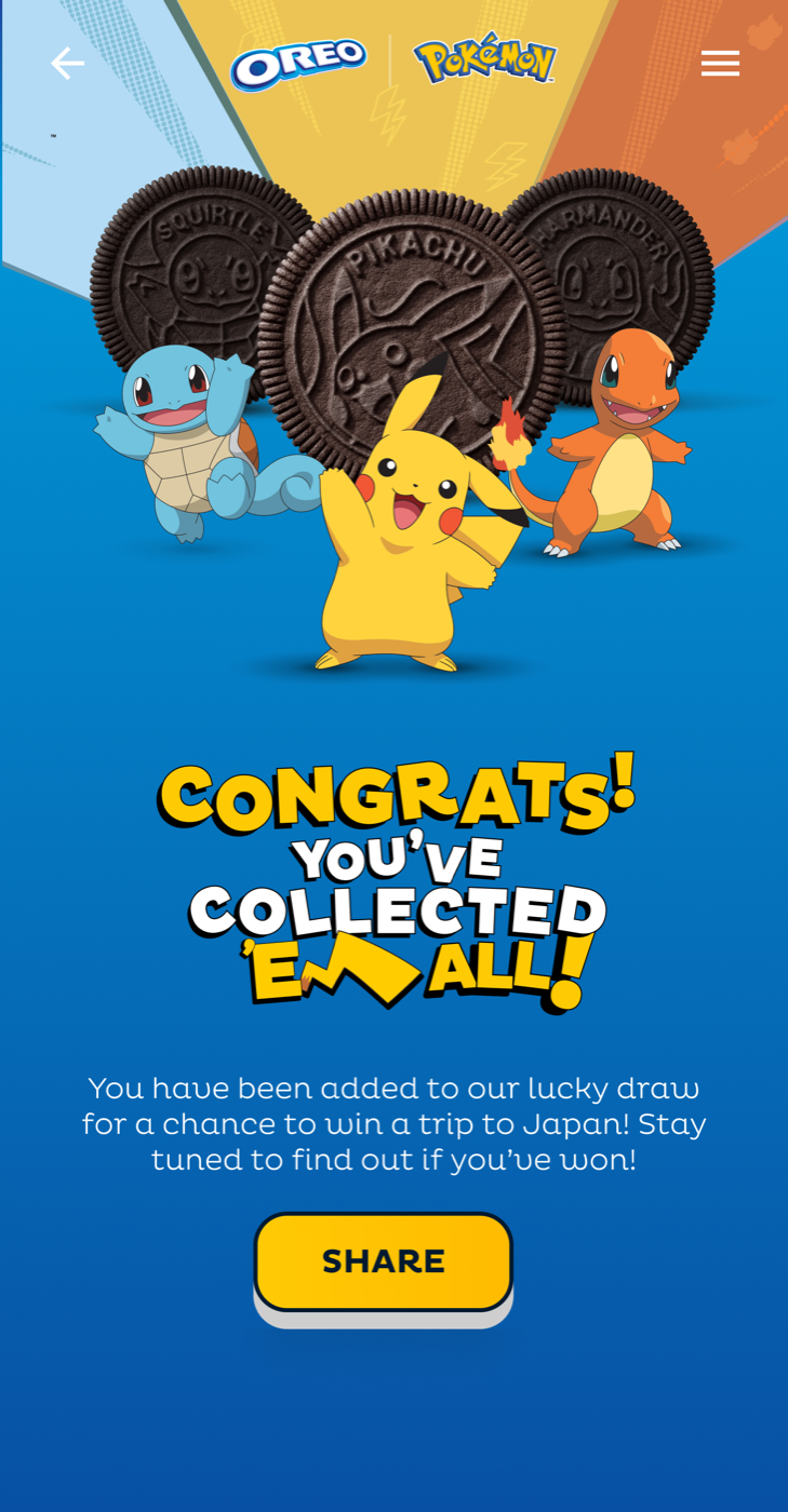 Congrats, you've collected them all